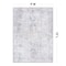 World Rug Gallery Vintage Boho Medallion Machine Washable Non Slip Area Rug 9 ft x 12 ft Blue 6025BLUE9X12 - alternate 3