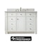 James Martin Vanities 48" S Vanity, Bright White w/Eternal Jasmine Pearl Top w/FreePower Wireless Charger 157-V48-BW-FEJP - alternate 1