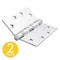 Global Door Controls 4.5 in Leaf W x 4.5 in Leaf H, Silver CS4545BB-32D-M - alternate 1