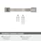 Amerock Candler 3-3/4 in 96 mm Center-to-Center Satin Nickel Cabinet Pull BP29355G10 - alternate 2