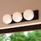 Vaxcel Parkview 3 Light LED Compatible Black Mid-Century Modern Bathroom Vanity Wall Fixture White Glass W0449 - alternate 1