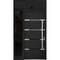Vdomdoors Steel Door Deux 1105 Black Enamel Sidelight and Transom Window Sidelite Stainless Inserts Entry Doo DEUX1105EXD-BLK-W36+14xH80+16-LH-O - alternate 1