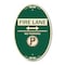 Signmission Fire Lane - No Parking With No Parking Symbo, 12 In X 18 In Architectural, Heavy Gauge Aluminum A-OV-G-1218-24013 - alternate 1