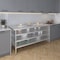 Amgood 30in D x 72in L Stainless Steel Table, Three Undershelves AMG WT-3072-3SH-Z - alternate 4