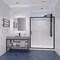 Anzzi Halberd Series 47-48 x 72 in. Framed Sliding Shower Door in Matte Black SD-AZ052-01MB - alternate 2