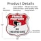 Signmission Private Property Shield Sign No Trespass, 12 Inch X 12 Inch, Aluminum Metal Sign SHI-A-12-448 - alternate 4