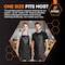 Xpose Safety Heavy Duty Vinyl Apron, 35inx45in, Black, Waterproof, Chemical Resistant, 20 Mil 2PK AR100-2-X - alternate 2