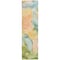 Homeroots 8' Runner Blue Abstract Washable Non Skid Indoor Outdoor Runner Rug 559479 - alternate 3