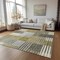 Homeroots 9' X 12' Brown Gold And Taupe Striped Washable Indoor Outdoor Area Rug 581687 - alternate 4