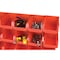 Performance Tool 15 Bin Table Top Storage Rack, Removable Bins, Steel Frame, Red W5186 - alternate 4