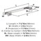 Amerock Triomphe 6-5/16 inch (160mm) Center-to-Center Polished Chrome Cabinet Pull, 25PK 25VMP3709326 - alternate 2
