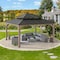 Sunjoy Archwood 13 ft. x 15 ft. Cedar Framed Gazebo with Brown Steel 2-tier Hip Roof Hard Top A102007772 - alternate 2