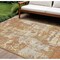 Homeroots 8' X 10' Copper Gold And Ivory Abstract Washable Indoor Outdoor Area Rug 597953 - alternate 1