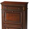 Homeroots 28" Brown Rubberwood Wood Secretary Desk With Three Drawers 389425 - alternate 4