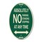 Signmission Absolutely No Parking Standing or Stopping at, 12 In X 18 In Architectural, Heavy Gauge Aluminum A-OV-G-1218-24359 - alternate 1
