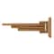 Alfi Brand AB5506 16" Triple Rack Wooden Towel Bar Bathroom Accessory AB5506 - alternate 4