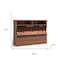 Homeroots 53in Brown Wood Fireplace Entertainment Center With Fireplace 723791 - alternate 2