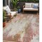 Homeroots 5' X 8' Tan Mauve And Ivory Abstract Washable Indoor Outdoor Area Rug 615879 - alternate 1