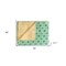 Homeroots 50" X 70" Green and Ivory Kantha Cotton Geometric Throw Blanket with Embroidery 328231 - alternate 4