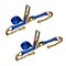 Tie 4 Safe 3'' x 30' Ratchet Strap w/ Chain Extension. WLL: 5,400 LBS Blue, 2PK RT20R-1530-F87-BU-C-2 - alternate 1