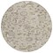 Homeroots 8' Beige Brown And Gray Round Floral Washable Indoor Outdoor Area Rug 597796 - alternate 3