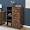 Homeroots 43" Walnut Distressed Wood Three Drawers Filing Cabinet 568320 - alternate 5