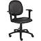 Boss Vinyl Task Chair, Armless, Black B9090-CS - alternate 1