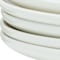 Homeroots White Six Piece Porcelain Service For Six Salad Plate Set 483484 - alternate 2