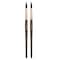 Princeton Neptune Round Brush, Synthetic Bristles, Short Handle Watercolor Paintbrush, Dark Wood, Size 10, 2PK P4750R10 - alternate 1