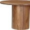 Homeroots 48" Brown Solid Wood Pedestal Base Round Top Dining Table 644517 - alternate 2