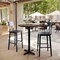 Flash Furniture 31.25" Round Tabletop, Seamless Surface Technology, Dark Brown with 22x22 Black Bar Height X-Base ST-RD31-WBR-T2222B-GG - alternate 3