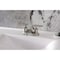 Kingston Brass Double-Handle 4" Centerset Bathroom Faucet with Pop-Up Drain, Brushed Nickel FB8628CML - alternate 3