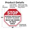 Signmission Stop Hearing Protection & Safety Gl, 18 Inch X 18 Inch, Plastic Sign OC-P-18-220 - alternate 3