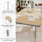 Flash Furniture Wren 72 in x 30 in Adjustable Height Activity Table, Thermal Laminate Top, Short Legs, Light Natural XU-A3072-REC-LTNAT-T-P-GG - alternate 3
