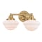 Vaxcel Eastgate 2-Light Bathroom Light, Gold W0558 - alternate 1