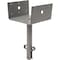 Simpson Strong-Tie Elevated Post Base, Galvanized Steel, 12 Gauge, 6 x 6-In. Gray EPB66 - alternate 3