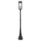 Z-Lite Nova 4 Light Outdoor Post Mounted Fixture, Black/Clear, 14.25 In W x 109.5 In H 5018PHBR-564P-BK - alternate 2