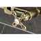Kingston Brass Two-Handle Wall Mount Bridge Kitchen Faucet, Polished Brass KS2442AX - alternate 3