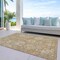 Homeroots 9' X 12' Khaki And Brown Damask Washable Indoor Outdoor Area Rug 603741 - alternate 2