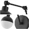 Jonathan Y Alba 7" 1-Light Modern Industrial Adjustable Swing Arm Metal Frosted Glass Globe LED Sconce, Oil Rubb JYL9931B - alternate 4