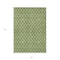 Homeroots 3' X 5' Green And Ivory Geometric Washable Indoor Outdoor Area Rug 596099 - alternate 5