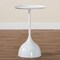 Baxton Studio Webb Metal Pedestal Accent Table, White 259-14292-ZORO - alternate 5