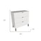 Homeroots 30" White Three Drawer Dresser 533811 - alternate 4