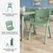 Flash Furniture Plastic Stacking School Chairs with 10.5 in Seat Height in Sage, 2PK 2-YU-YCX-003-SAGE-GG - alternate 4