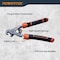 Powertec Parrot Head Tile Nippers, Ergonomic Soft Grip, Heavy Duty Blades Cuts & Trim Tile Up to 2/5 Thick 71902N - alternate 2