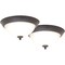 Boston Harbor Flush Mount Ceiling Fixture, 120 V, 15 W, 2-Lamp, LED Lamp, 1100 Lumens, Bronze Fixture 4200-LED- BR - alternate 1