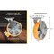 Vestil Polyurethane Swivel With Brake Caster 8 In. Diameter x 2 In. Width 1760 lb Orange/Silver CST-VE-8X2PUA-SWB - alternate 5