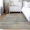 Homeroots 3' X 5' Khaki Beige And Gray Striped Washable Indoor Outdoor Area Rug 588088 - alternate 3