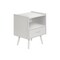 Monarch Specialties Accent Table, Side Table, Storage Drawer, Nightstand, Bedroom, Living Room, White, Contemporary I 3666 - alternate 1