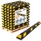 Jrex Safety 72 in Rubber Parking Block Curb Stop, Yellow Reflective Strip, Full Pallet 50 PBSY-JR-6-FP50 - alternate 1